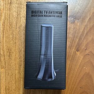 Digital TV Antenna High Gain Magnetic Base - Black